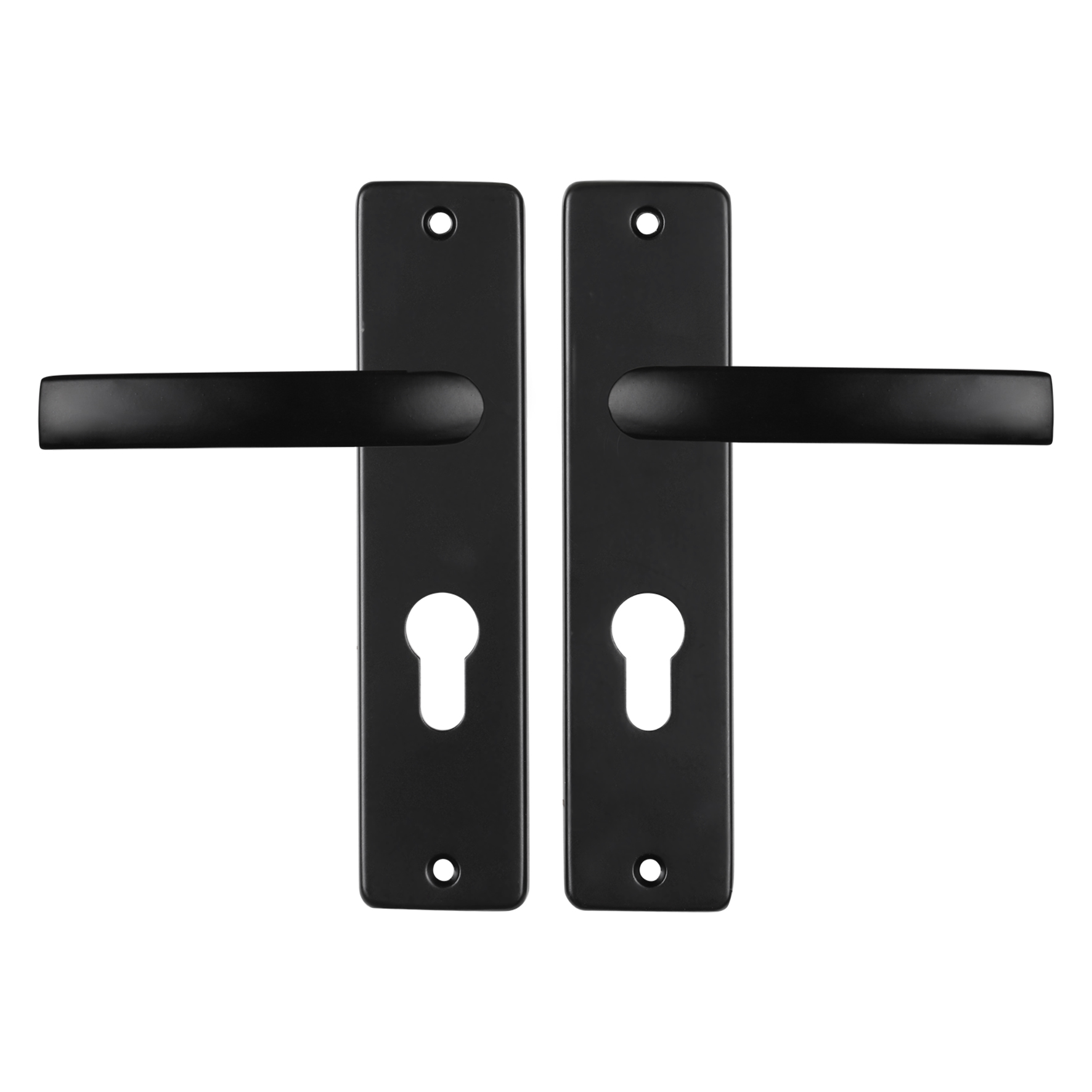 86.200.34 Starx  deurkruk blok - kortschild - PC55 zwart 180 x 41 mm