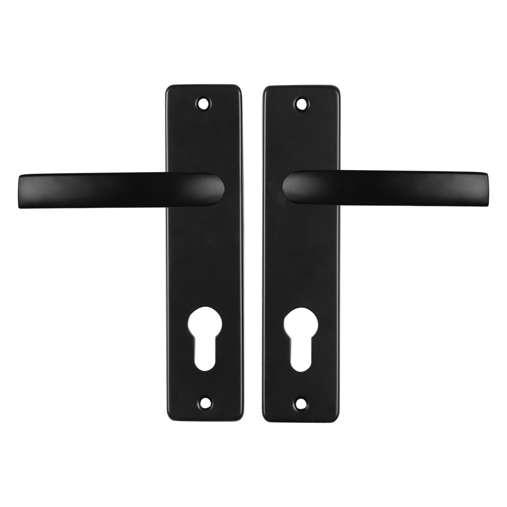86.200.35 Starx  deurkruk blok - kortschild - PC72 zwart 180 x 41 mm