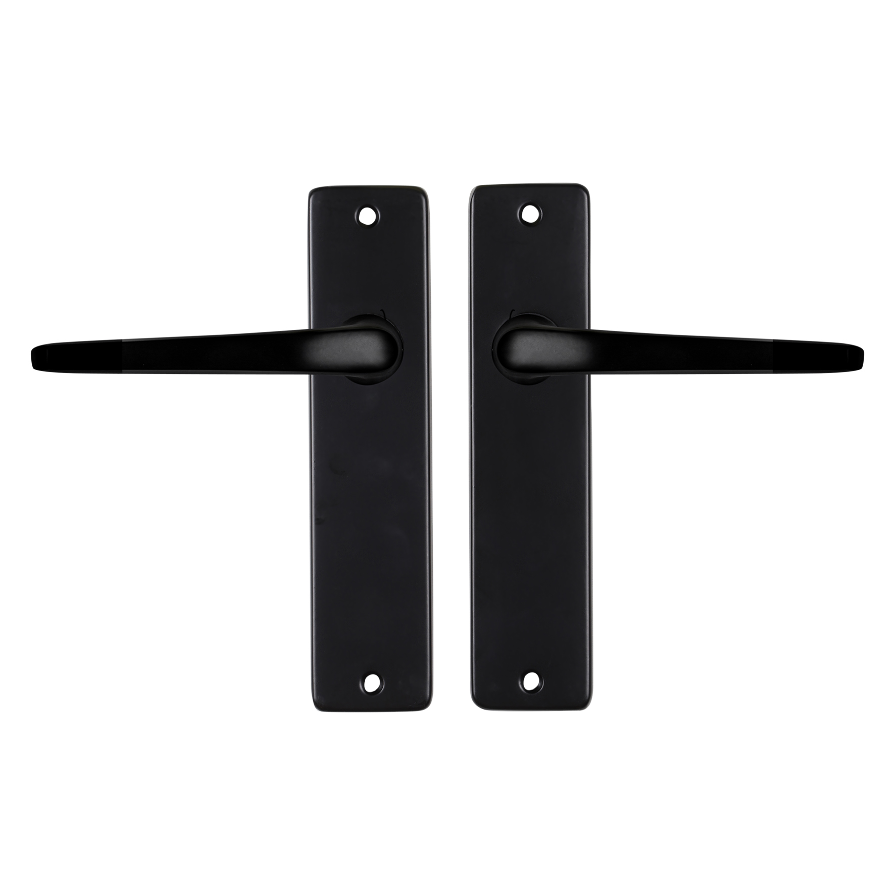 86.200.48 Starx  deurkruk duim - kortschild - blind - aluminium zwart 180 x 41 mm