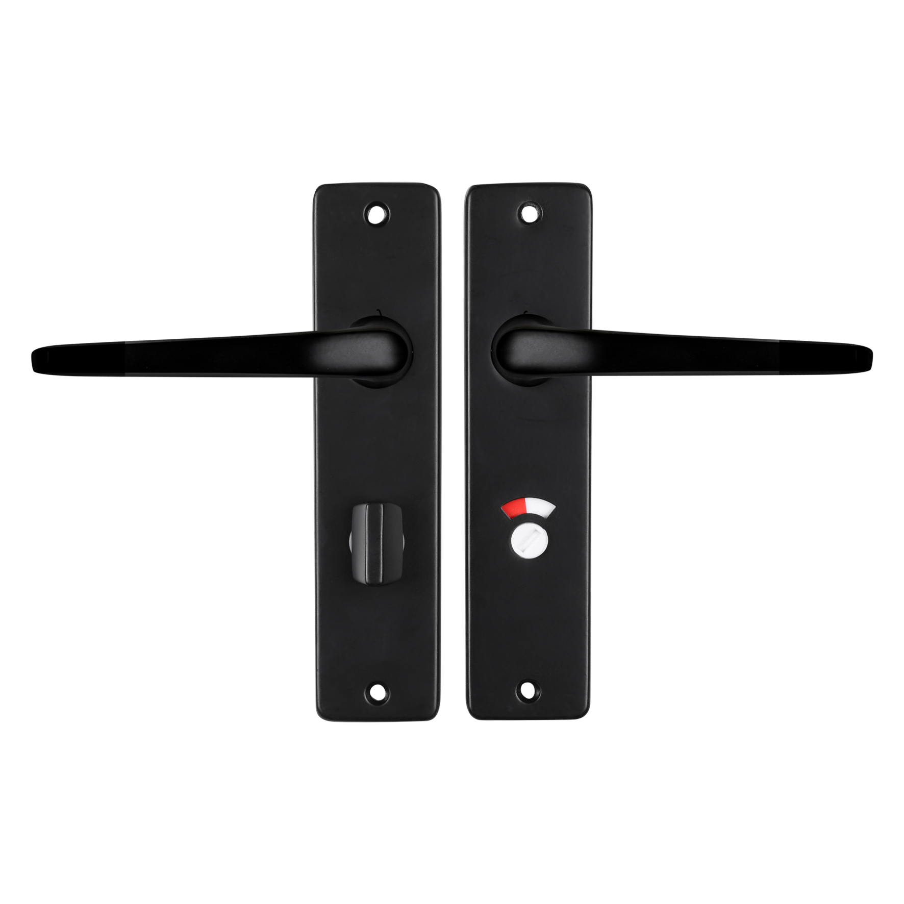 86.200.52 Starx  deurkruk duim - kortschild - WC63-8 zwart 180 x 41 mm