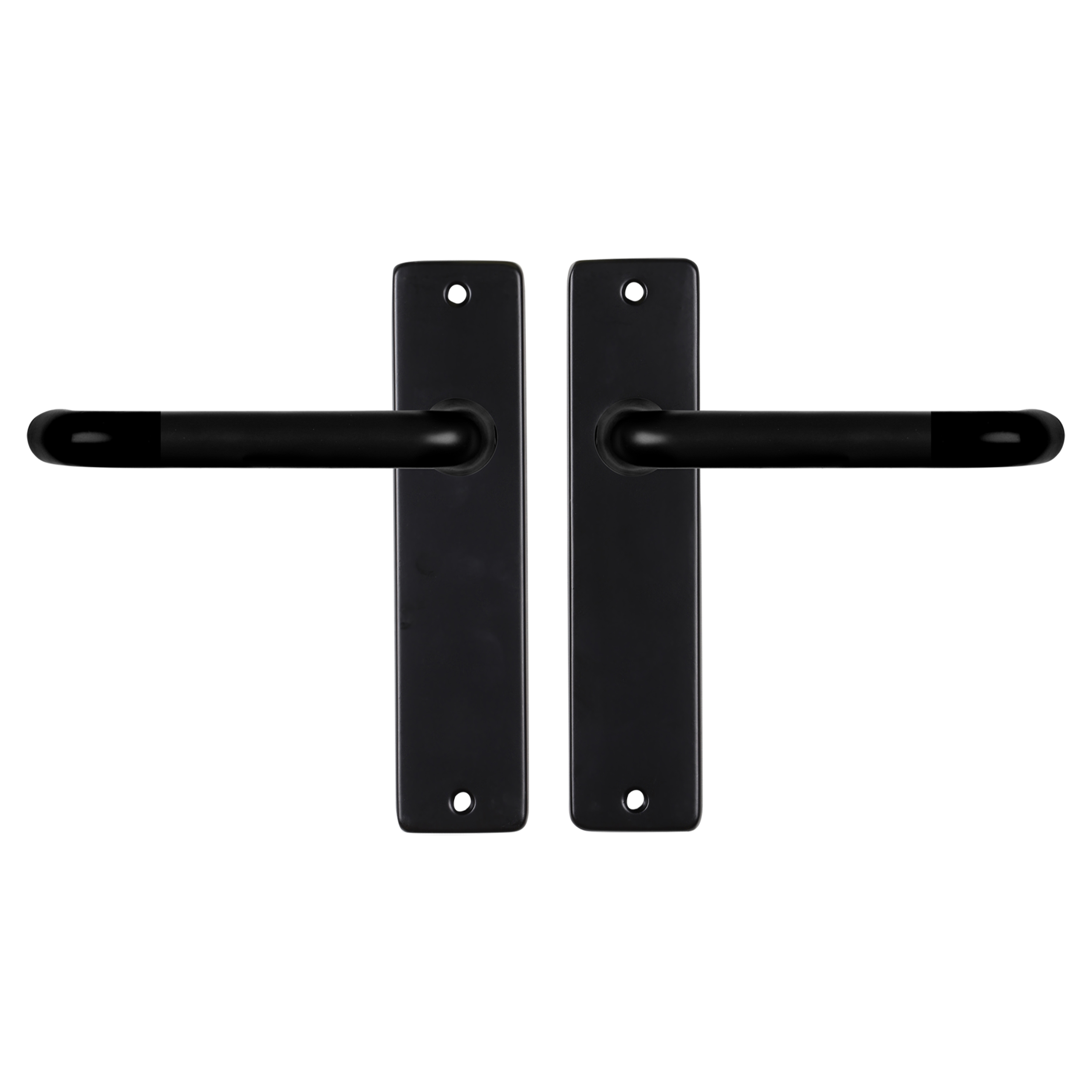 86.200.56 Starx  deurkruk coupe - kortschild - blind zwart 180 x 41 mm