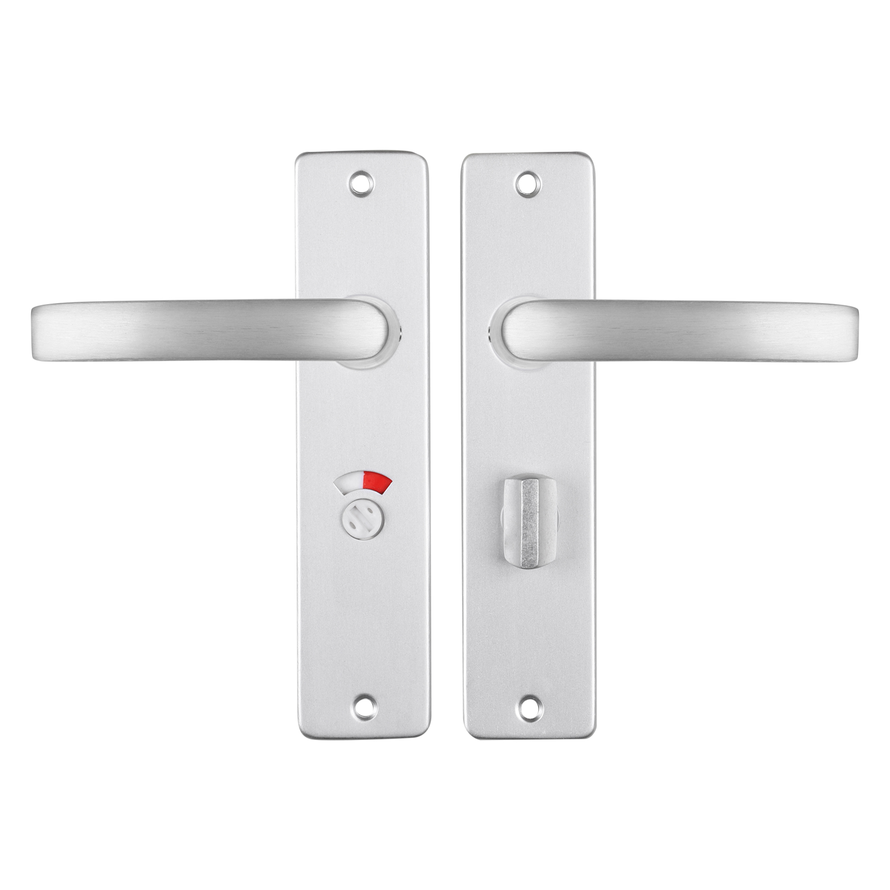 86.200.70 Starx  deurkruk blok - kortschild - WC57-5 aluminium F1 180 x 41 mm