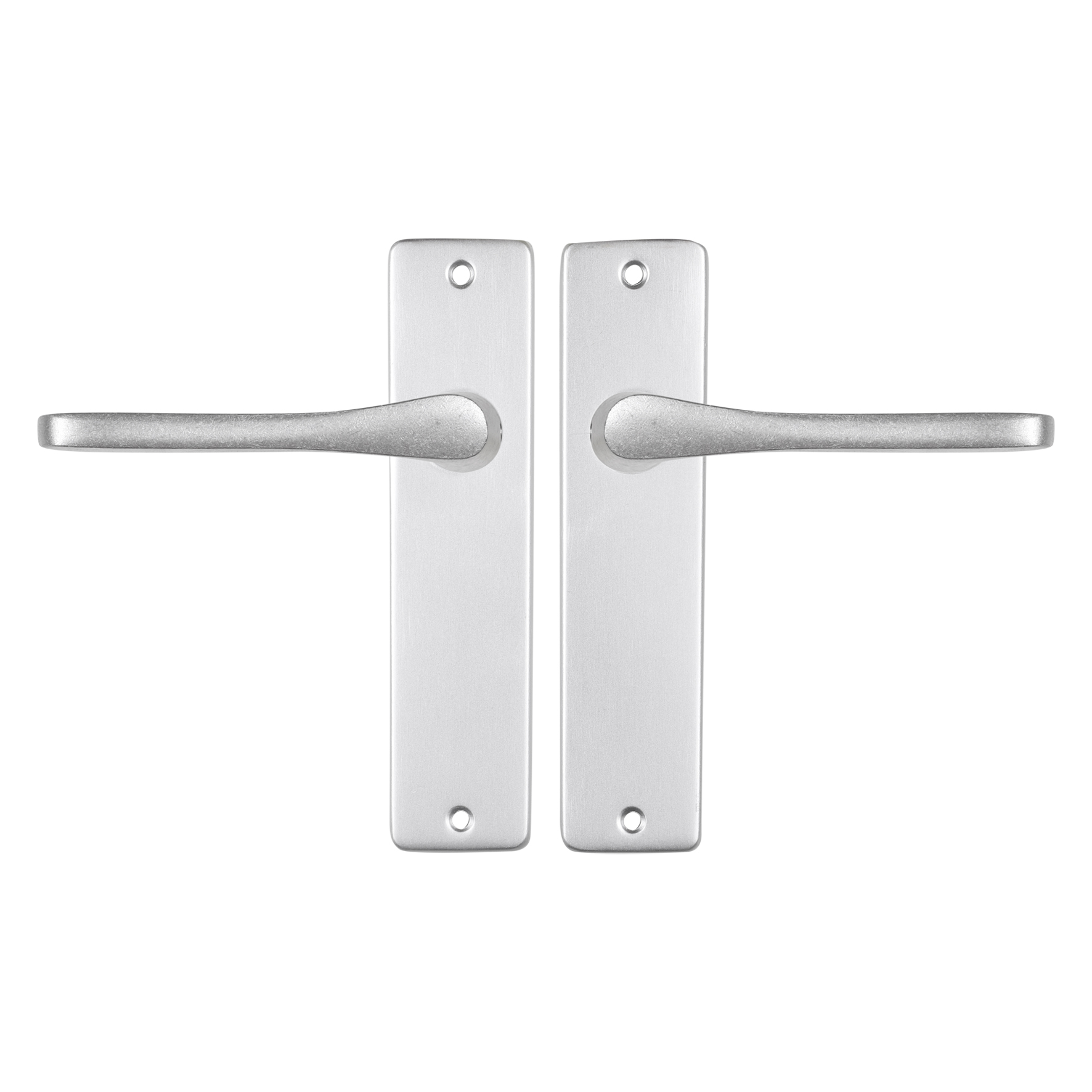 86.200.73 Starx  deurkruk vlinder - kortschild - blind aluminium F1 180 x 41 mm
