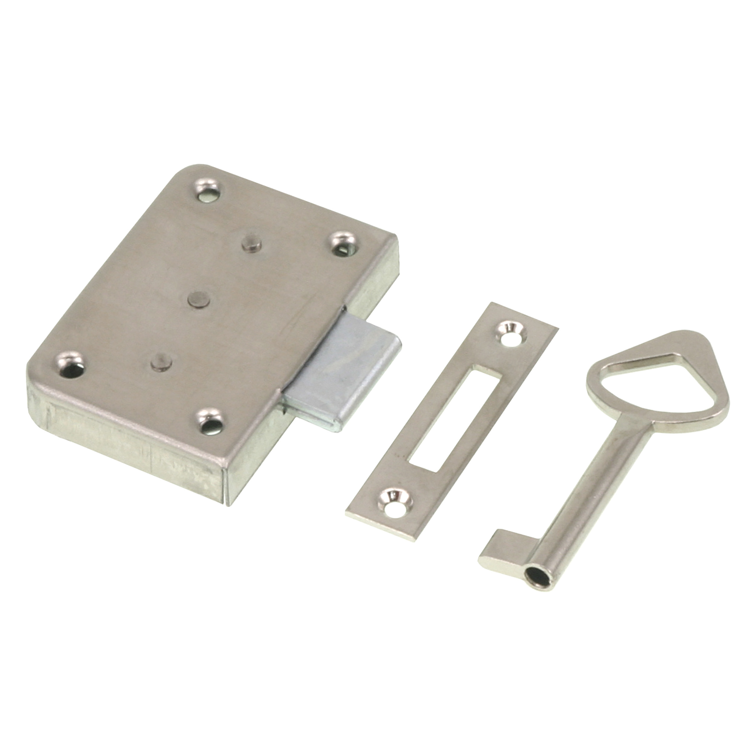 87.601.01 Starx  meubelslot opleg - rechts en links - vernikkeld  20 mm