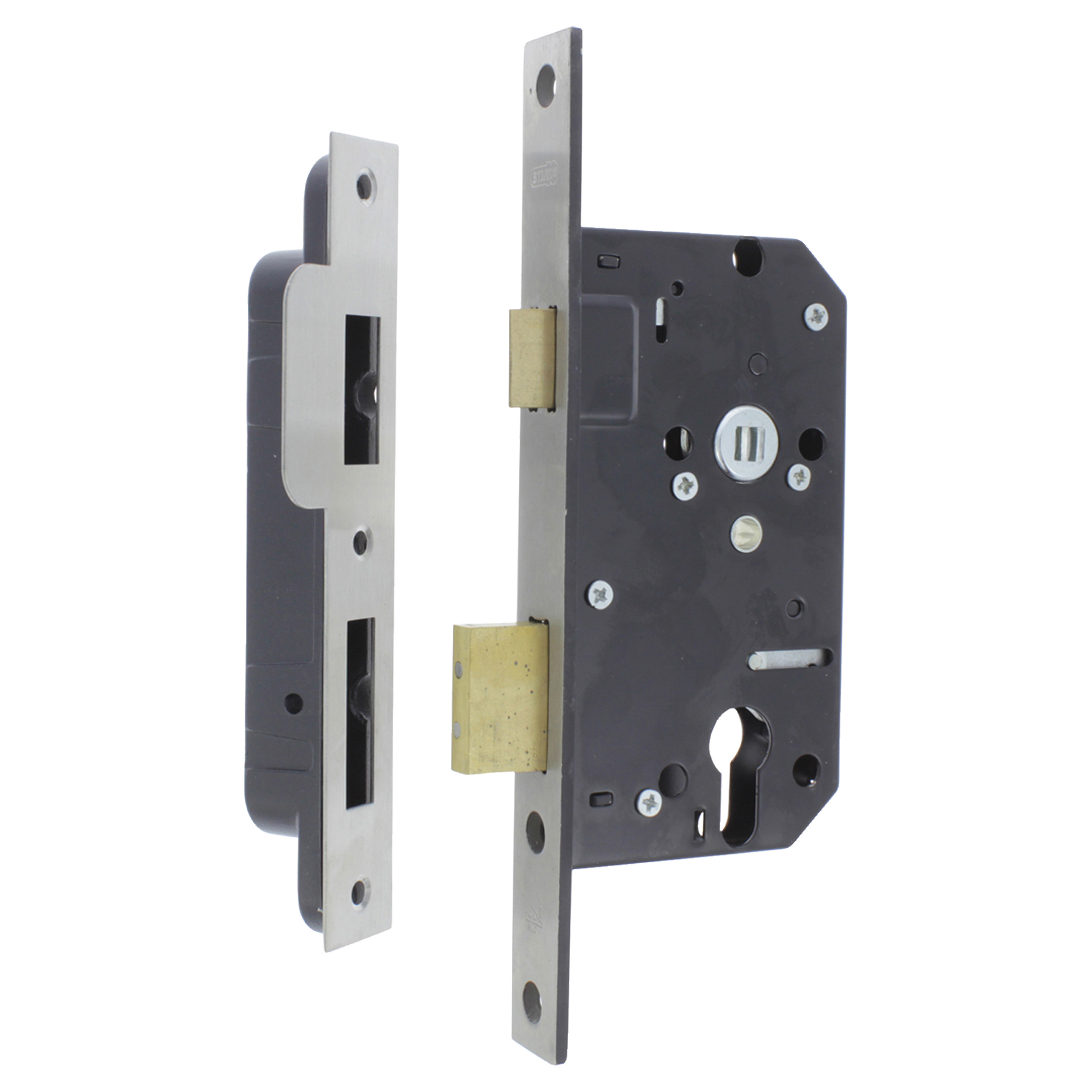 87.603.32 Starx  cilinderslot rechthoekig - rechts en links - PC72 - SKG**  238 x 25 mm