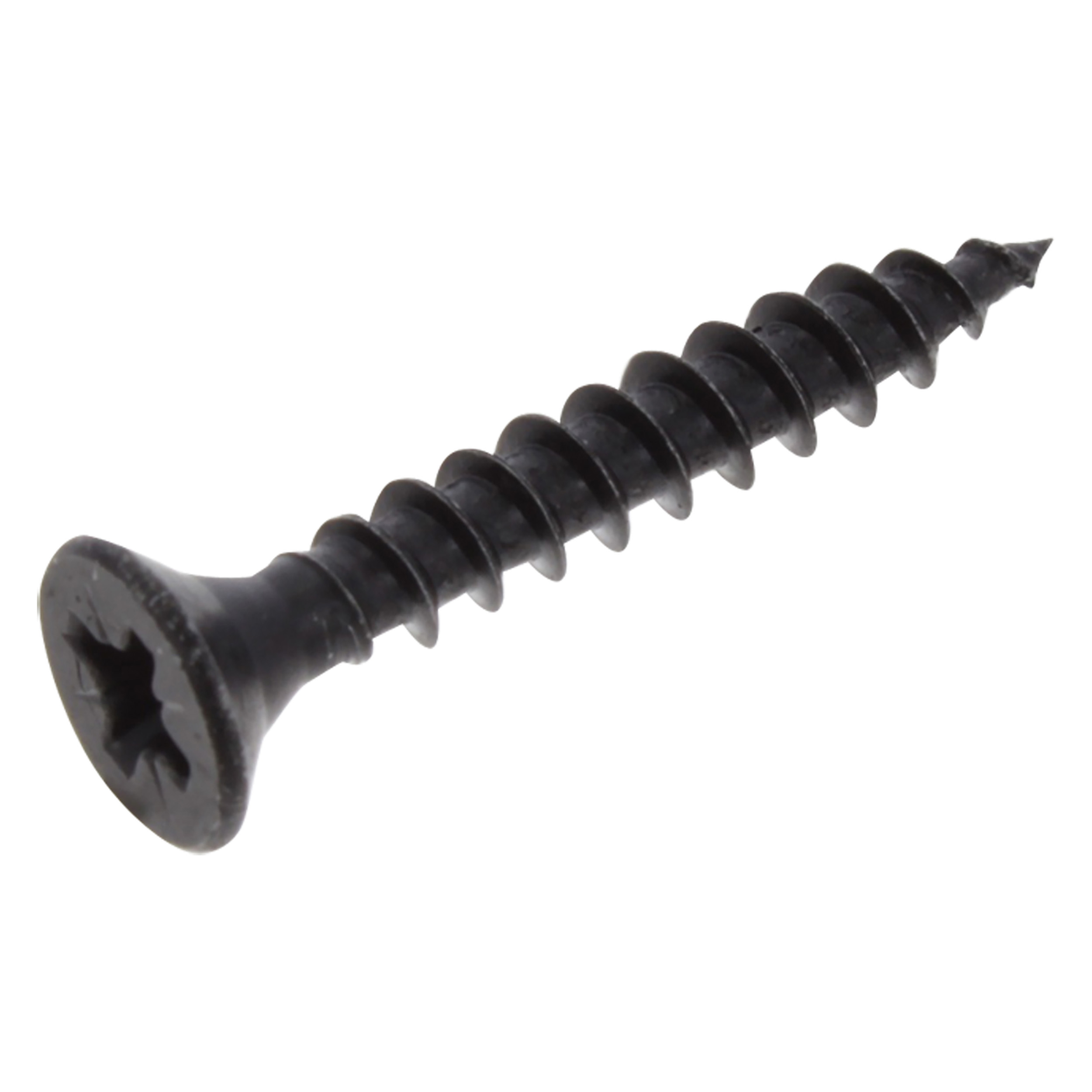 87.604.66 Starx  spaanplaatschroef platkop - met pozidrive kruisindruk - zwart gelakt  4.5 x 30 mm