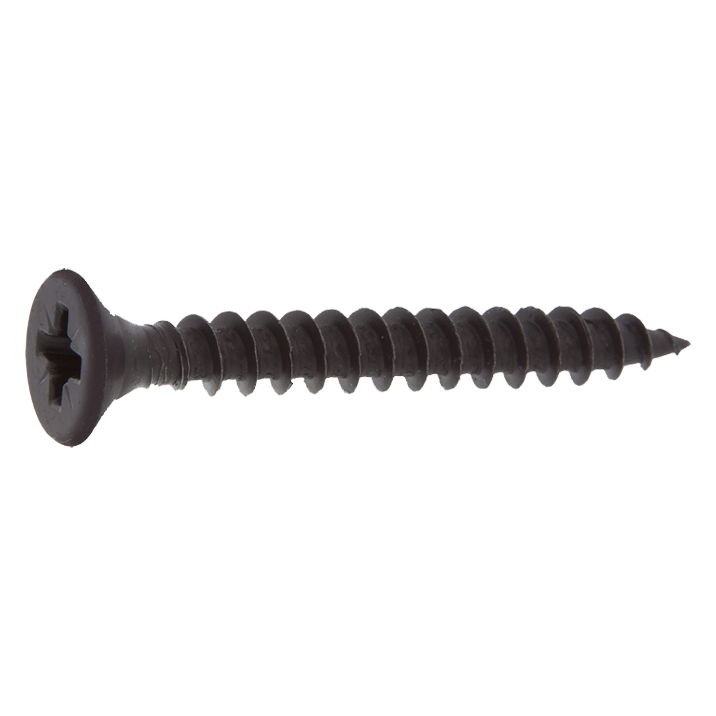 87.604.68 Starx  spaanplaatschroef platkop - met pozidrive kruisindruk - zwart gelakt  6.0 x 50 mm