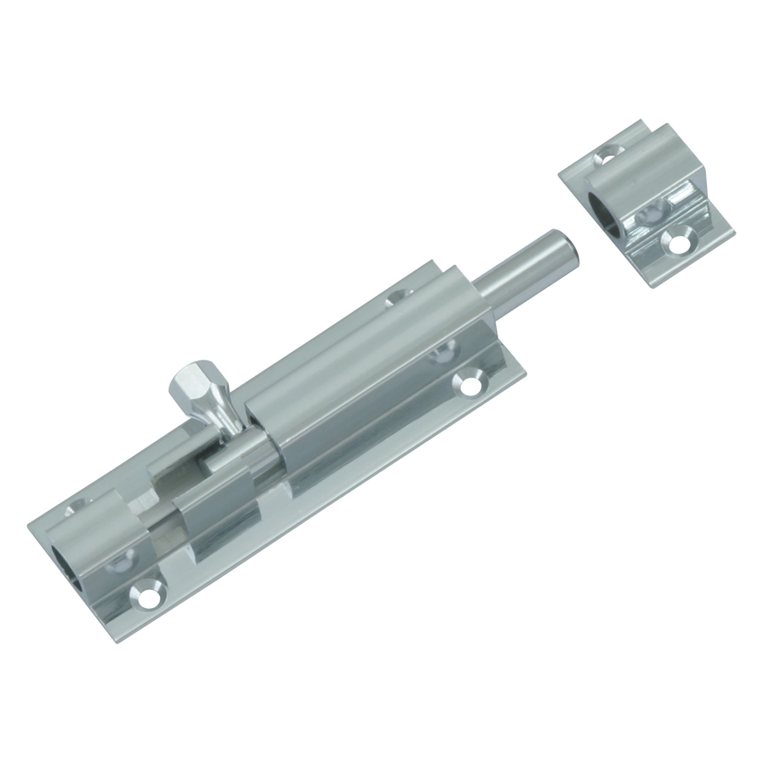 87.605.25 Starx  profielgrendel met sluitlus - chroom  100 mm