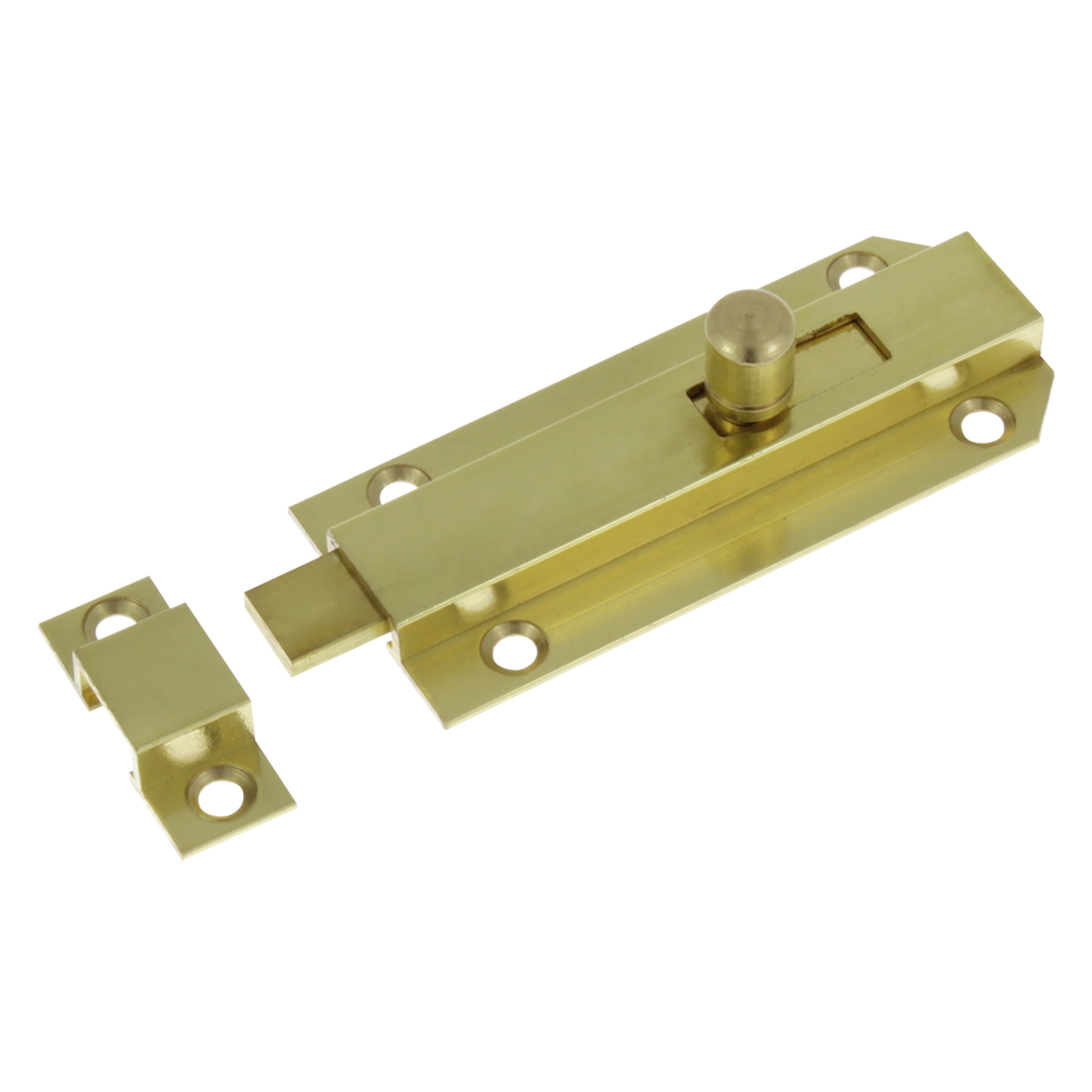87.605.26 Starx  profielschuif met gedraaide knop en lus - vlak - vernikkeld  60 mm