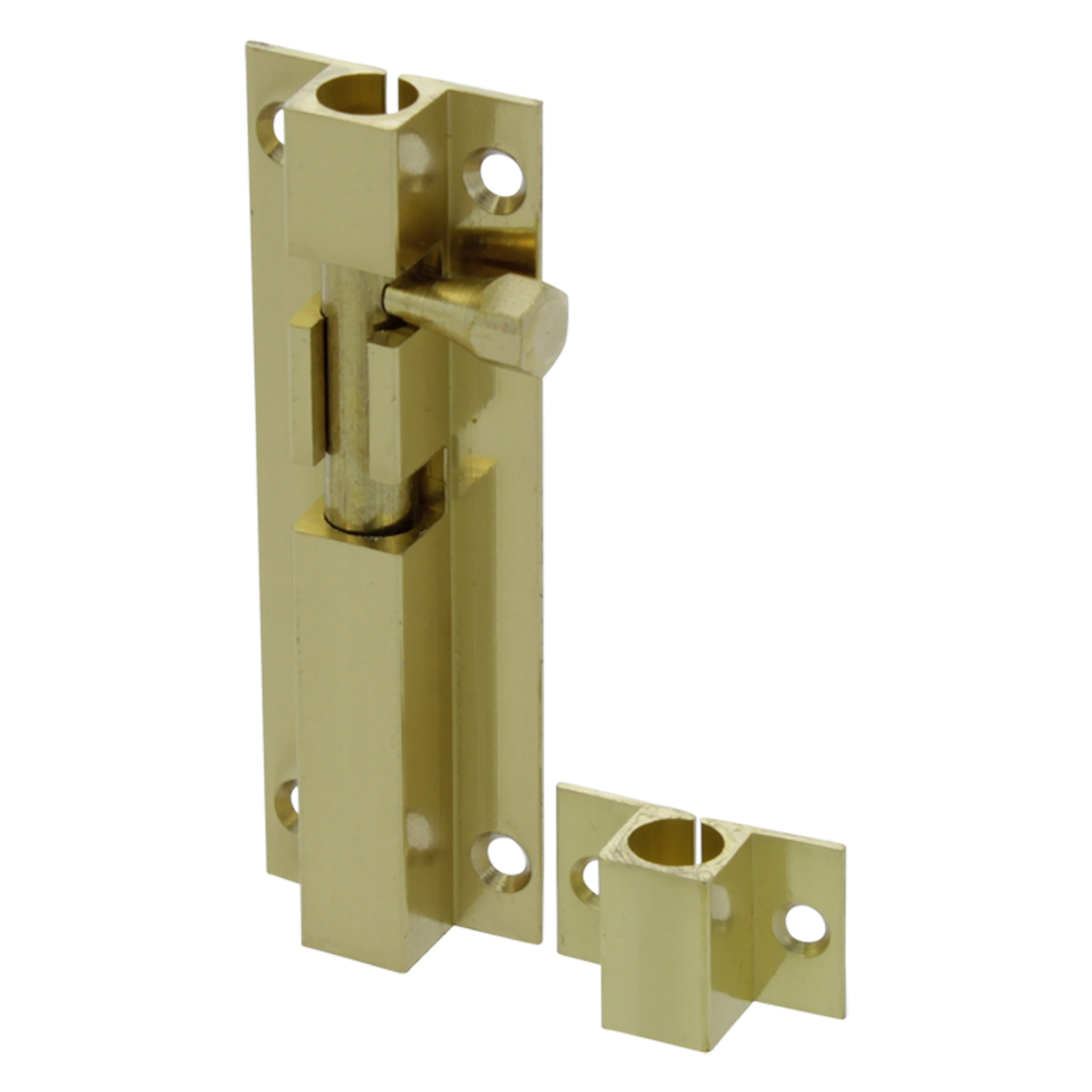 87.605.51 Starx  profielgrendel met sluitlus - messing  75 mm