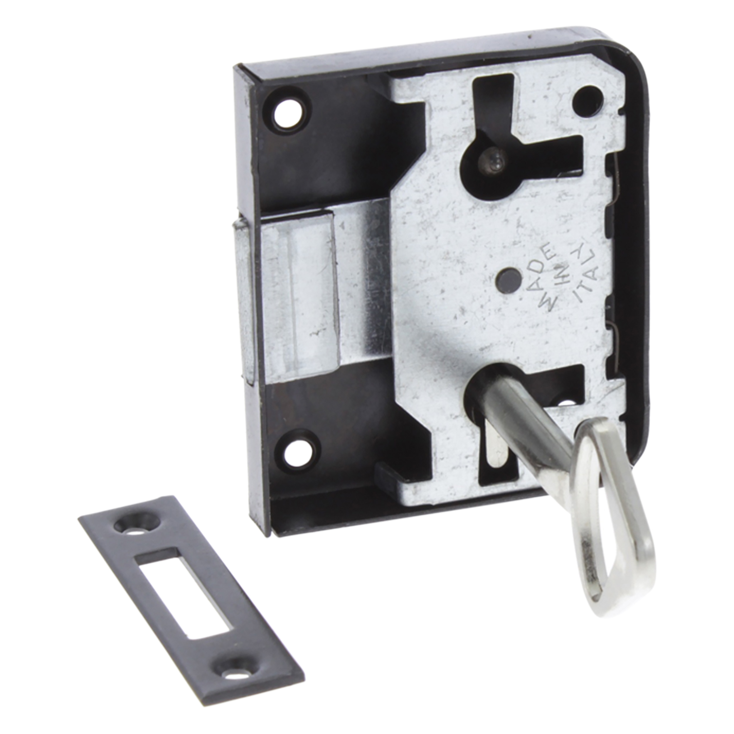 87.605.54 Starx  meubelslot opleg - rechts en links zwart 30 mm